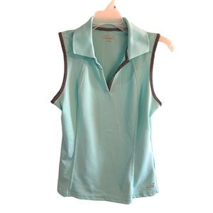 BCG moisture wick active sleeveless tennis polo women’s size small